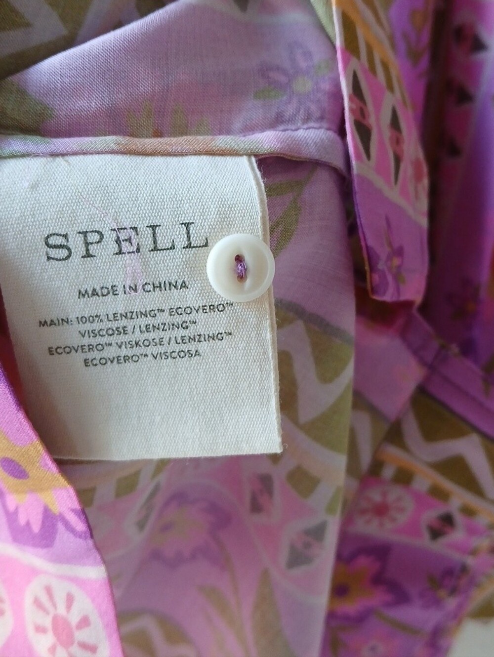 Spell Goldie Shirt Desert Rose Print Women's Large NWT - Picture 7 of 9